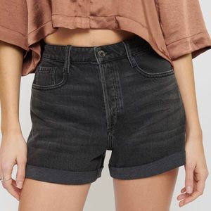 Dynamite Cuffed Denim Mom Shorts